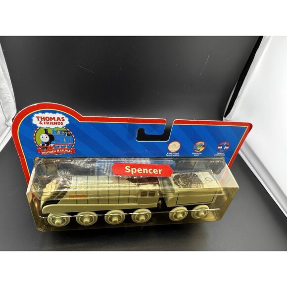 NWT Spencer & Tender Thomas Wooden Railway Train NOS Learning Curve Engine 2005 - Picture 2 of 14